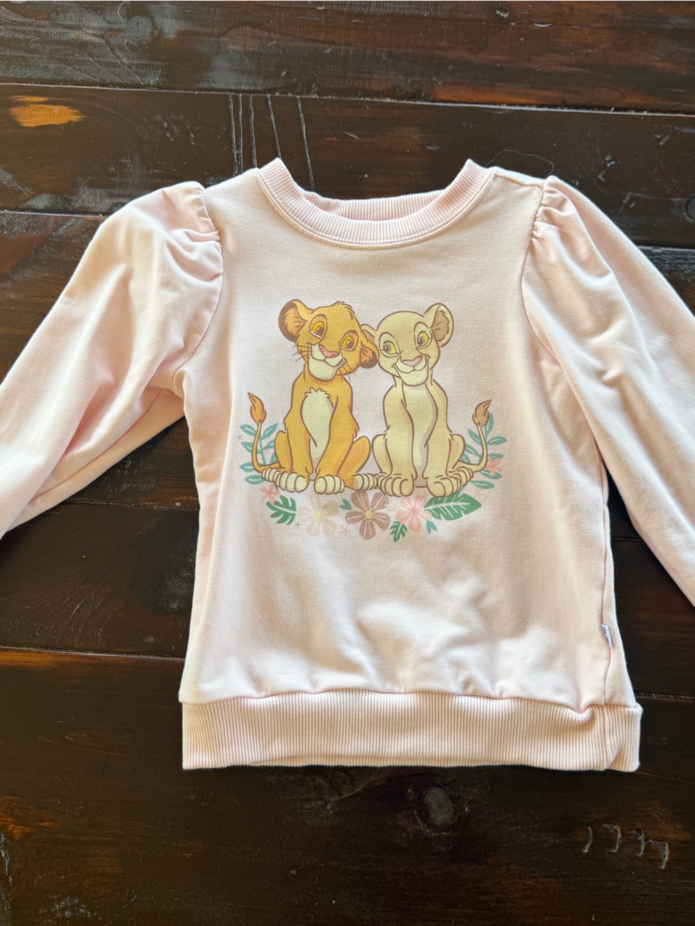 Little Sleepies Disney Cub Club Puff Sleeve crewneck